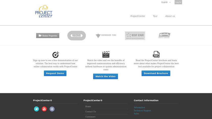 ProjectCenter Landing Page