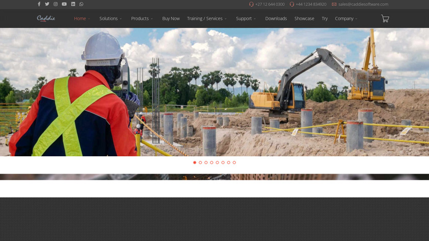 Caddie Landing Page