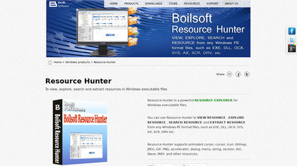 Boilsoft Resource Hunter screenshot