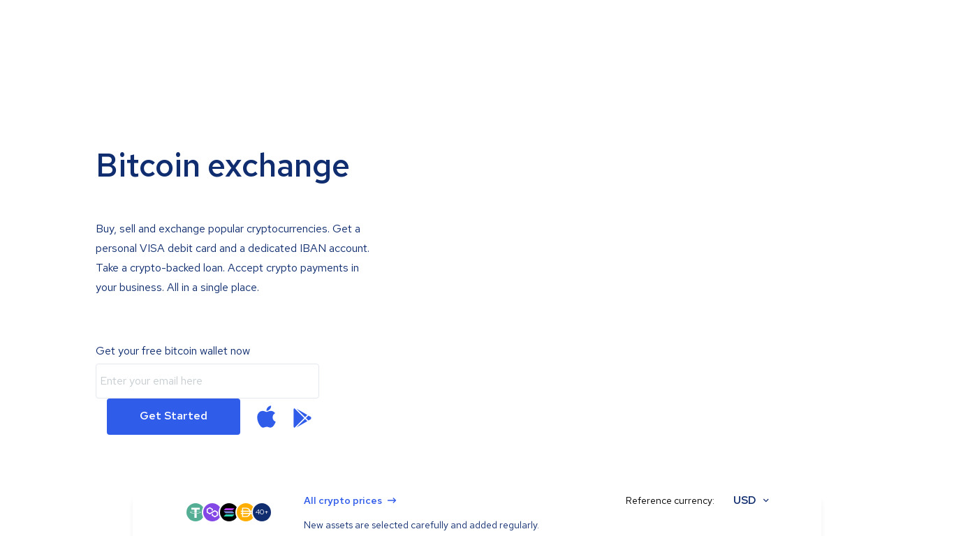 SpectroCoin Landing page