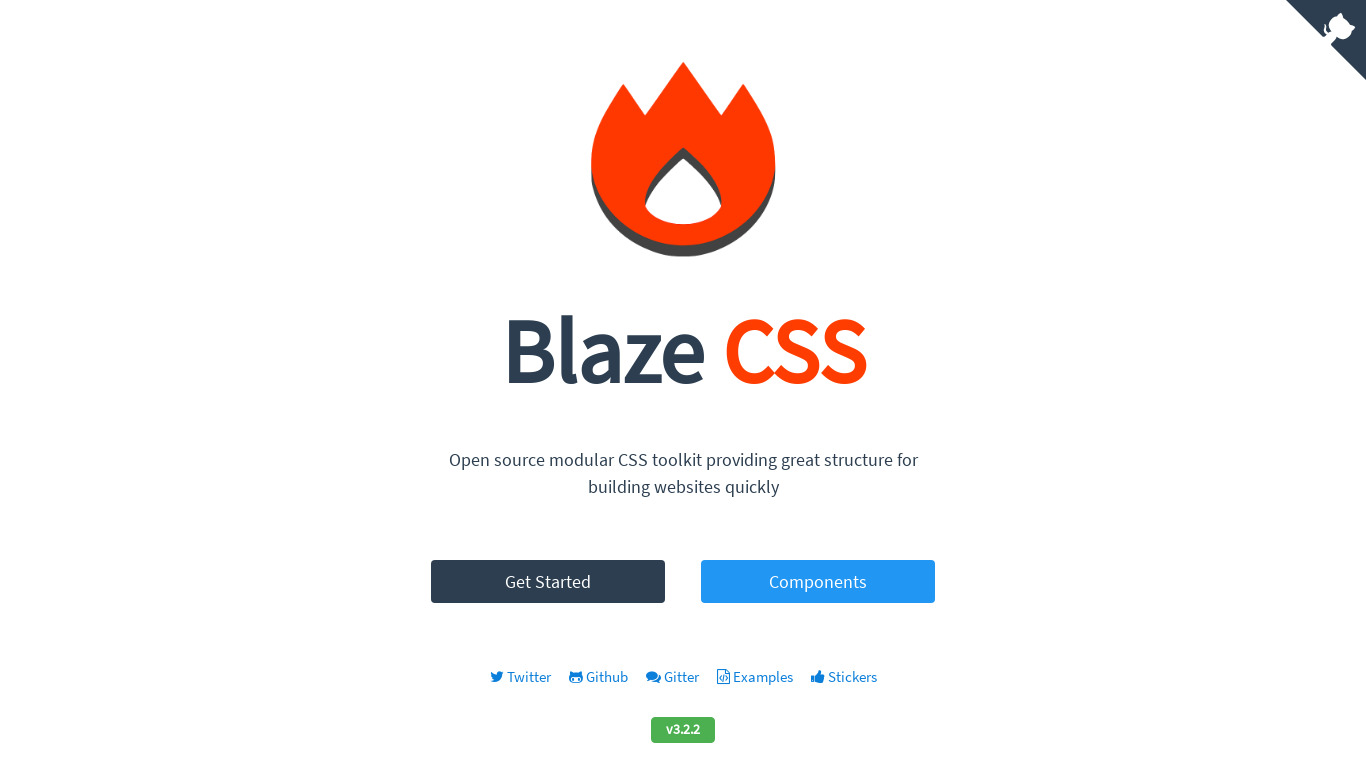 Blaze CSS Landing page