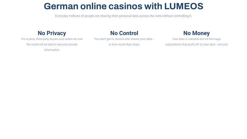 Lumeos Landing Page