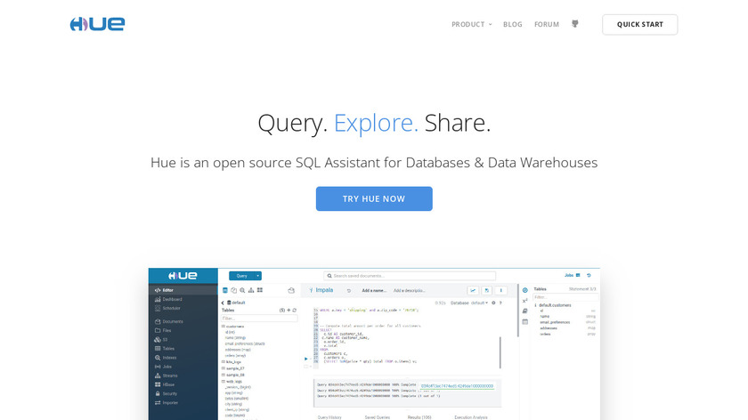 Hue Landing Page