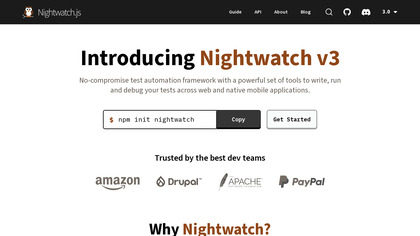 Nightwatch.js screenshot