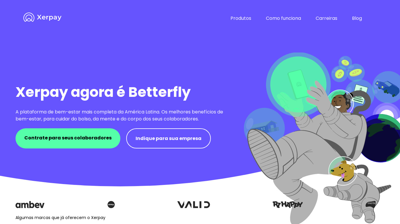 Xerpa Landing page