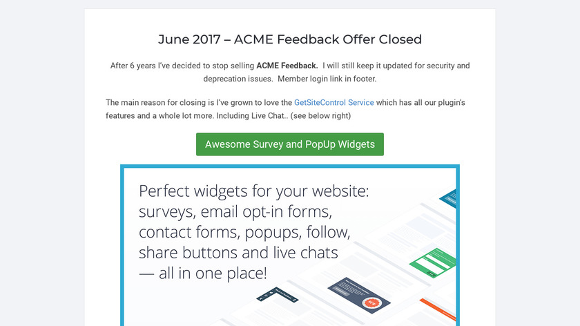 ACME Feedback Landing Page