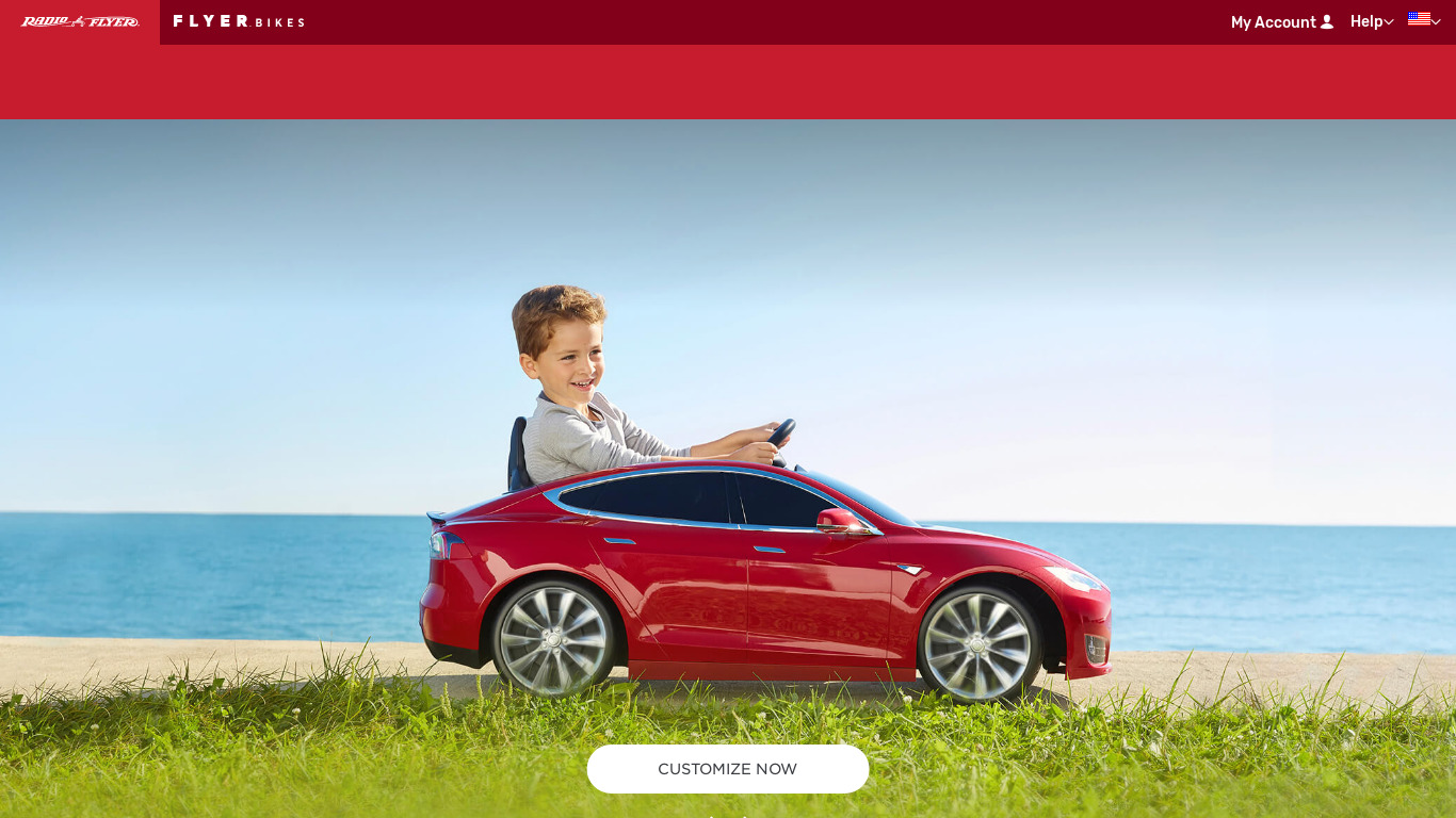 Tesla Model S for Kids Landing page