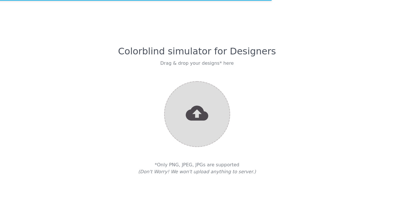 CanvasFlip - Colorblind Simulator Landing page