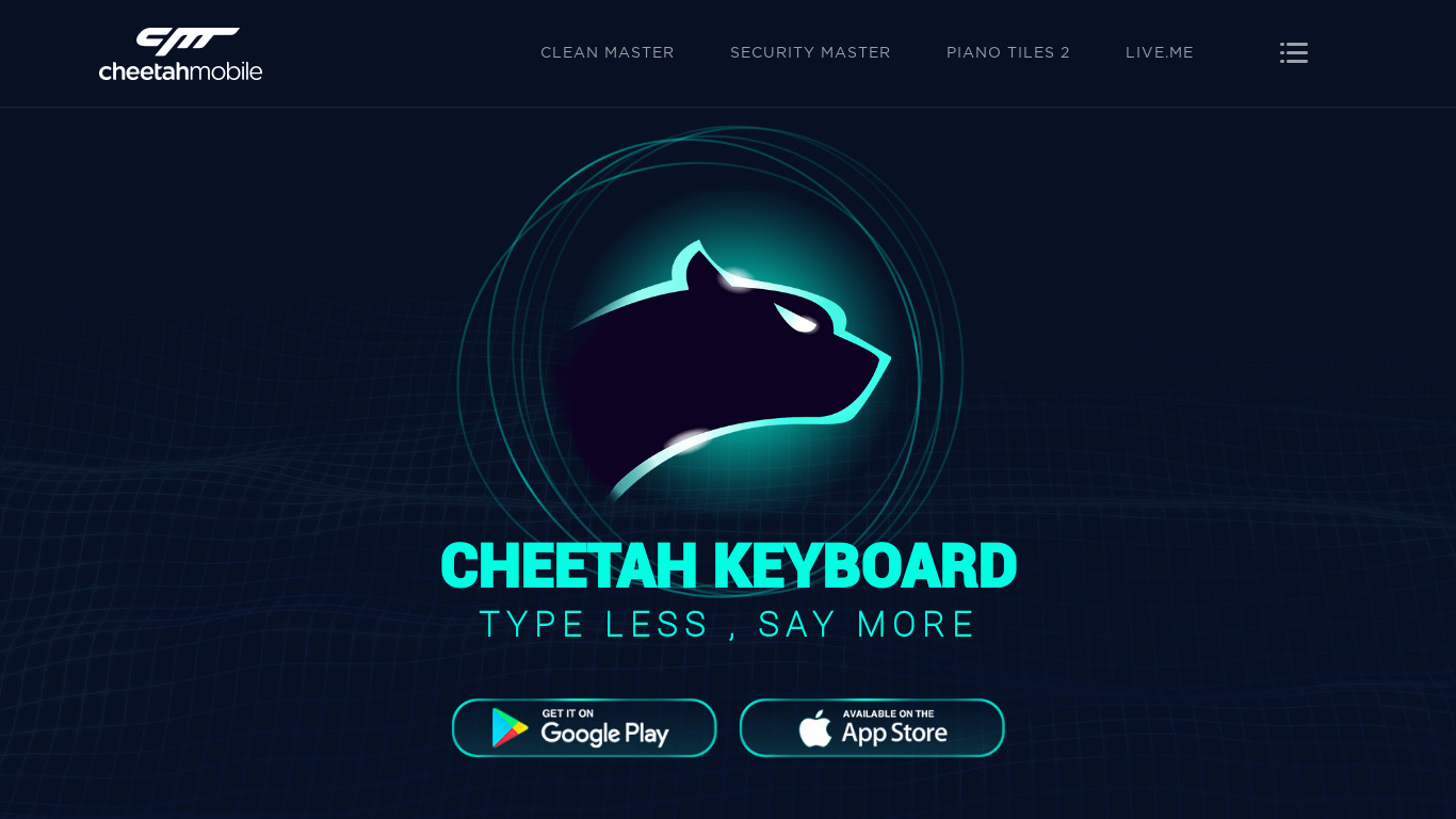 cmcm.com Cheetah Keyboard Landing page