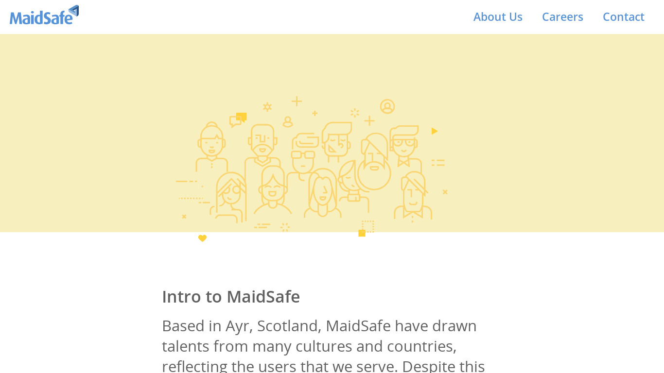 MaidSafe Landing page