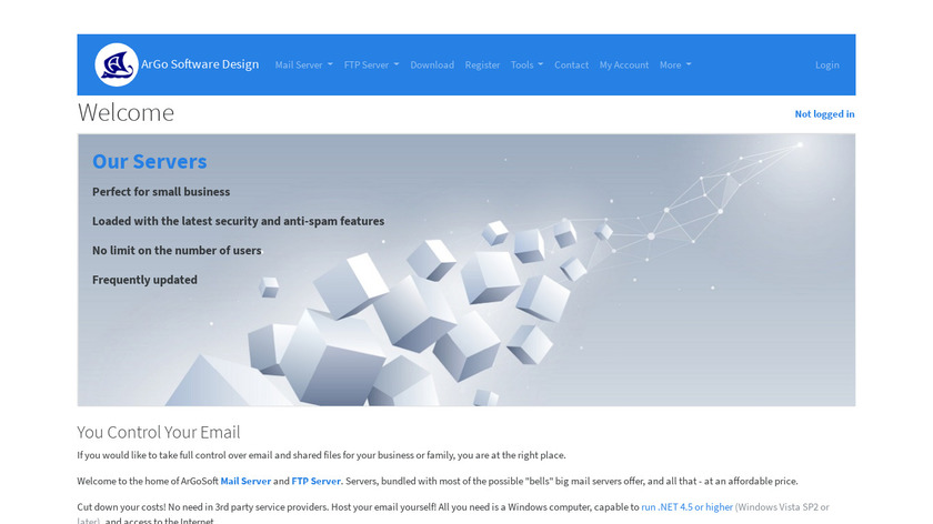ArgoSoft Mail Server Landing Page