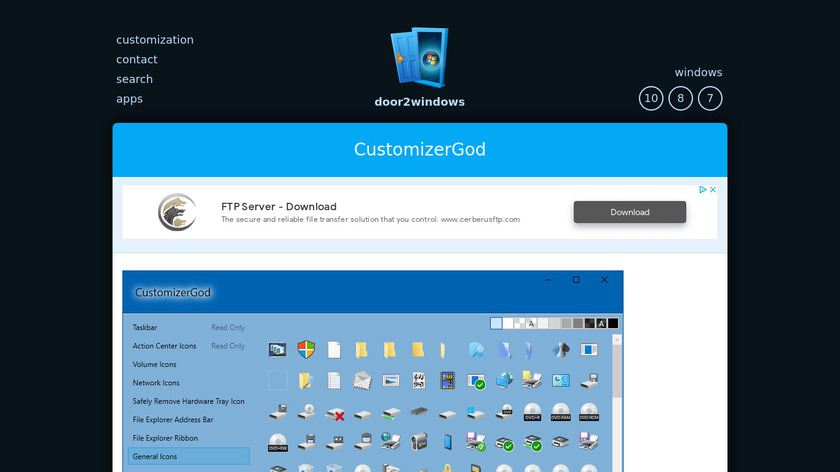 CustomizerGod Landing Page