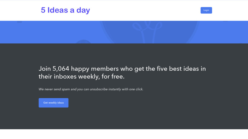 5 Ideas Every Day Landing Page