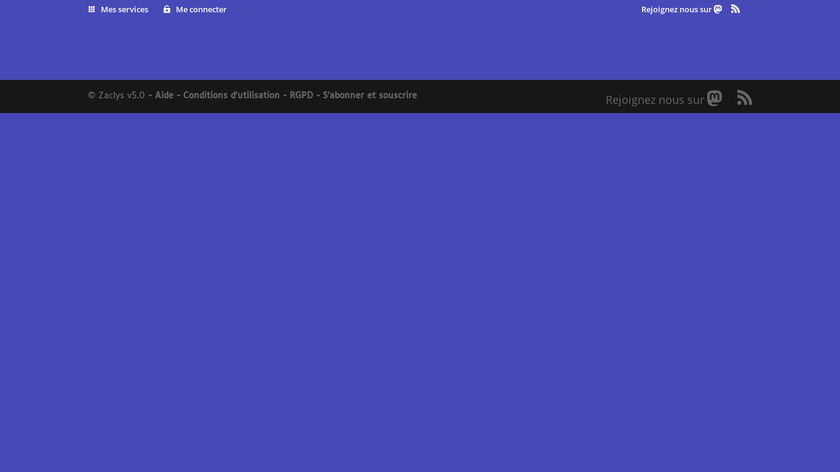 Zaclys ownCloud provider Landing Page