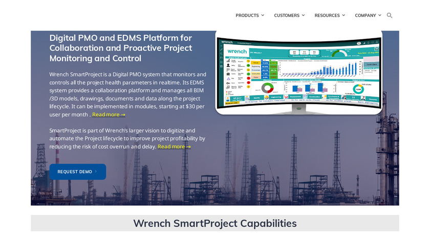 Wrench SmartProject Landing Page