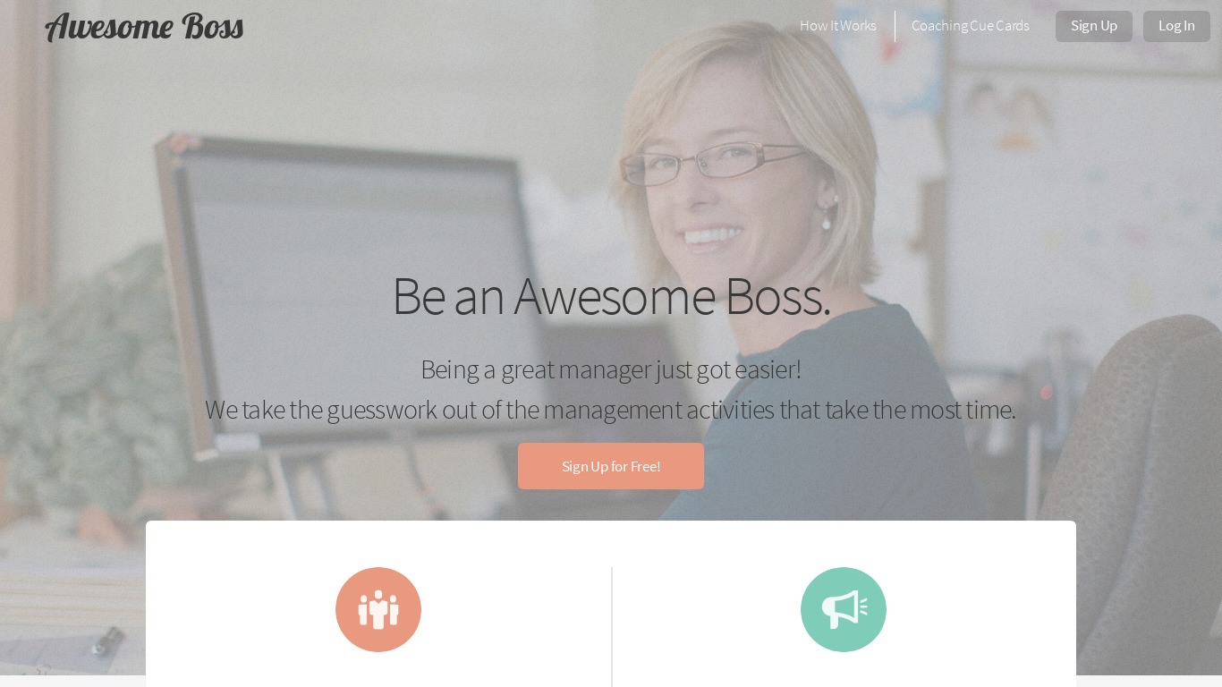 Awesome Boss Landing page