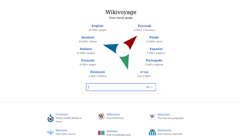 Wikivoyage Landing Page