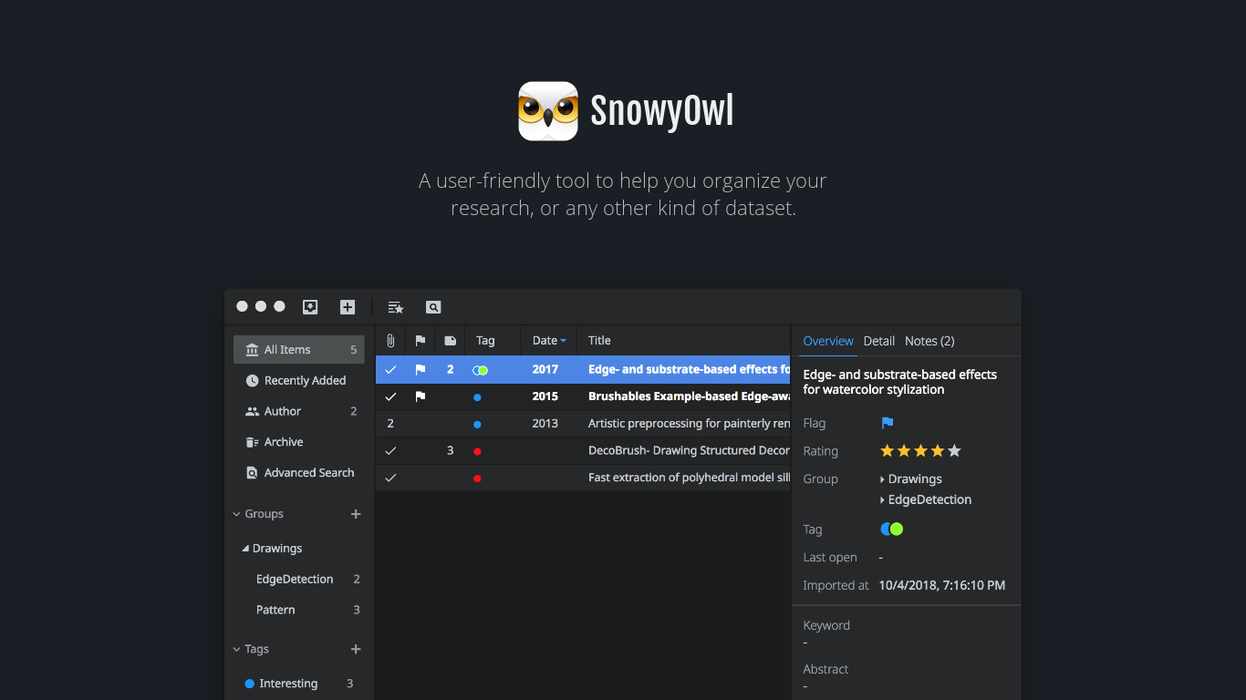 SnowyOwl Landing page