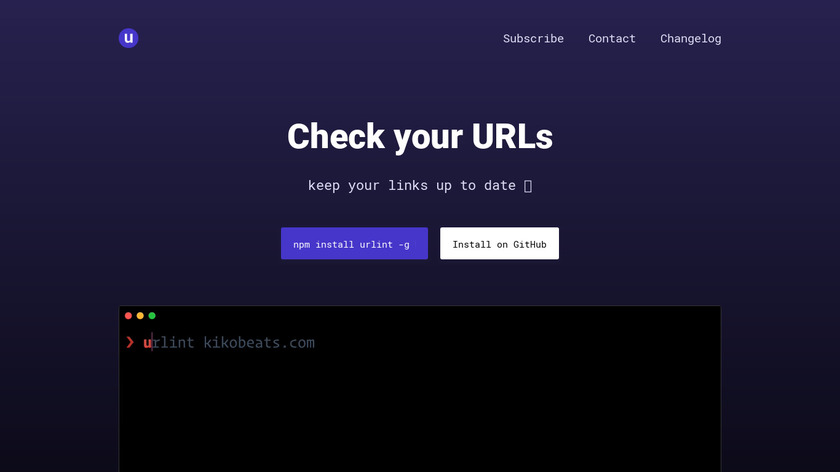 urlint Landing Page