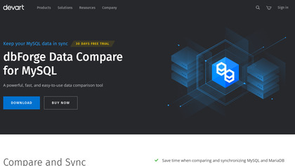  Devart Data Compare for MySQL image