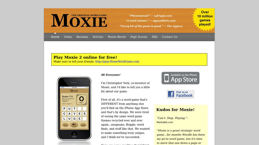 Moxie Landing Page