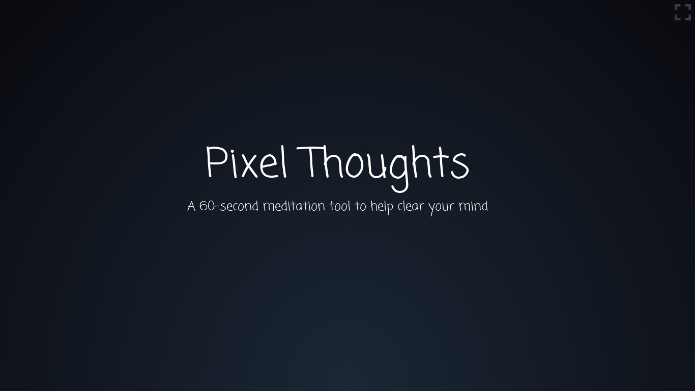 Pixel Thoughts Landing page