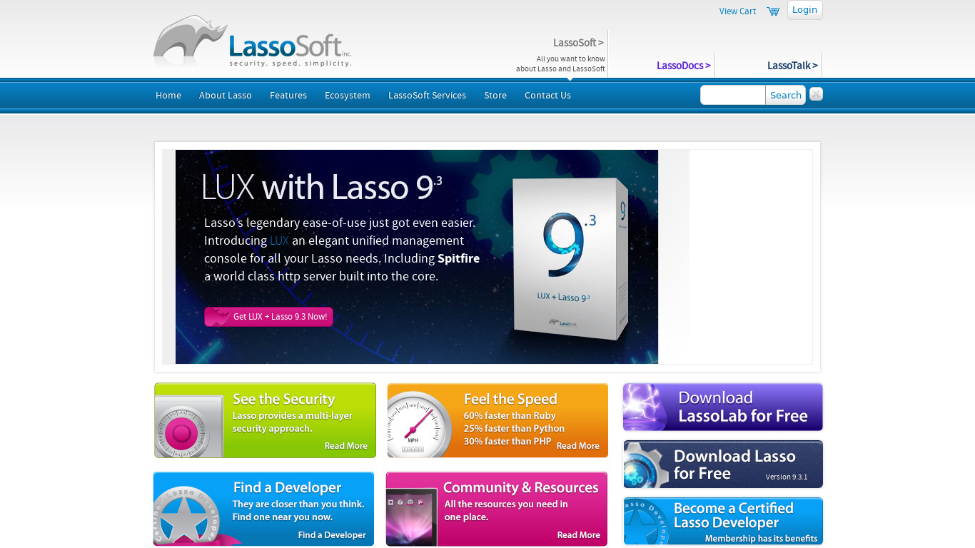 Lasso Landing page