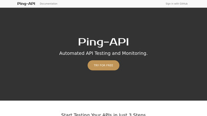 Ping-API screenshot