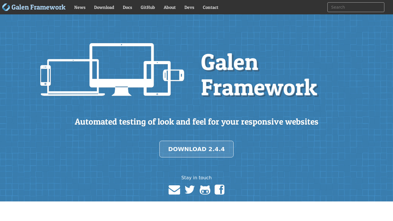 Galen Framework Landing page