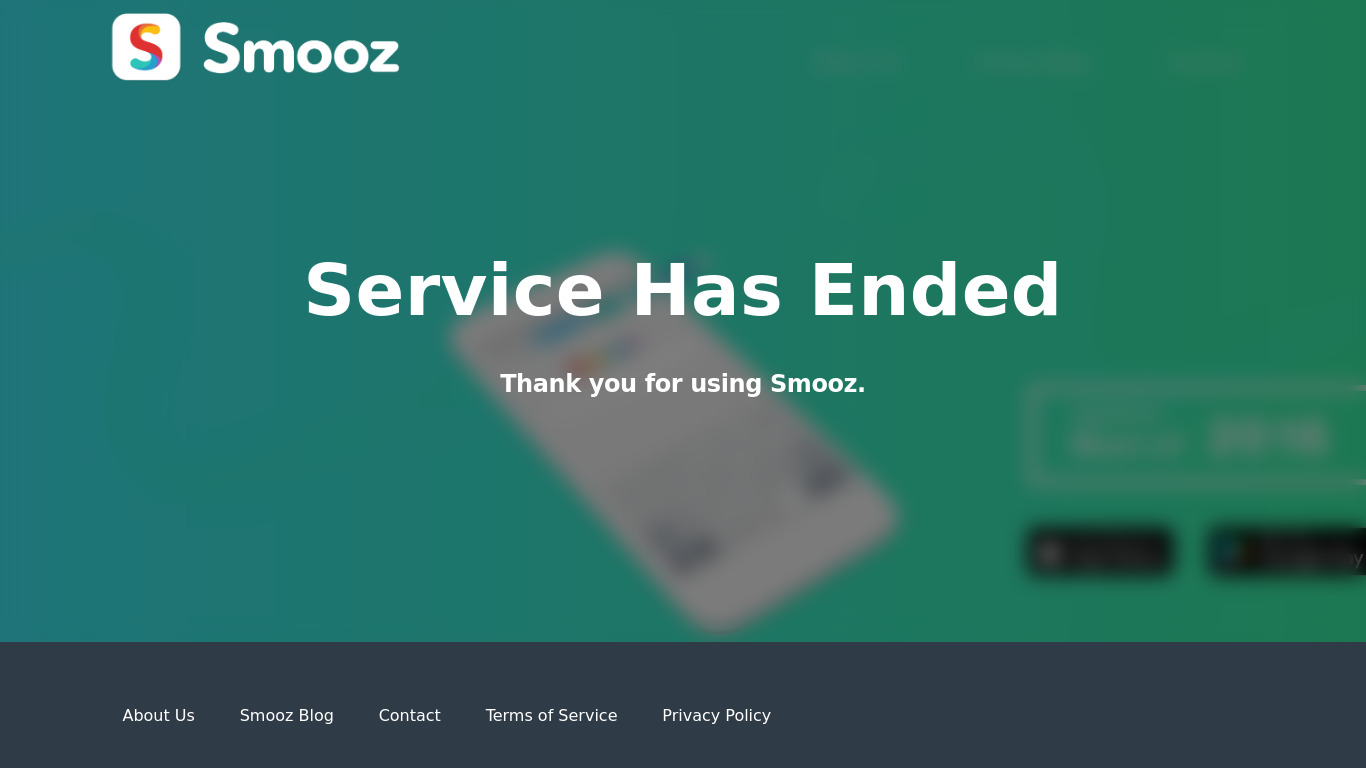 Smooz Browser Landing page