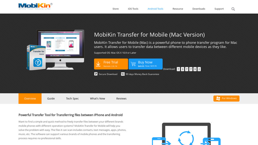 MobiKin Transfer for Mobile Landing Page