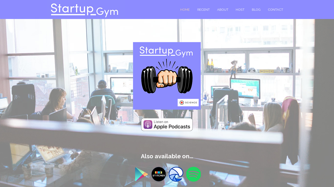 Startup Gym Landing page