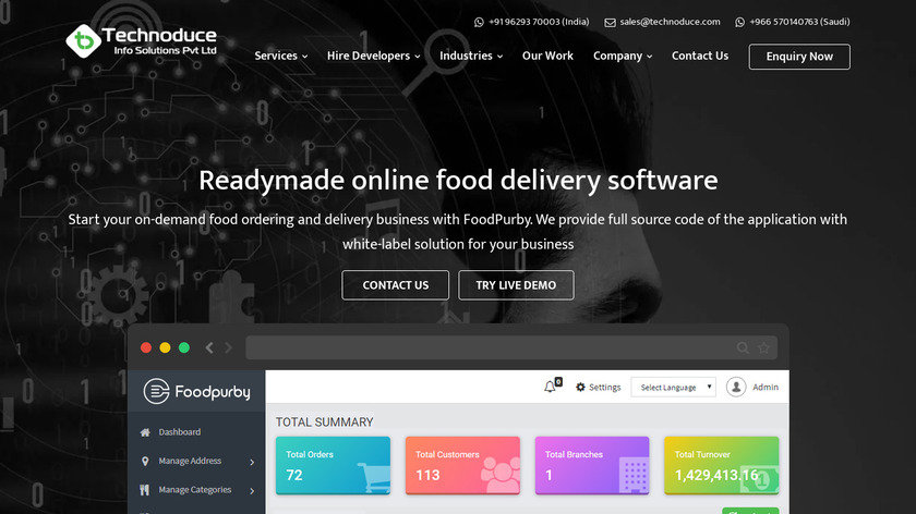 FoodPurby Landing Page