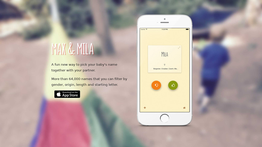Max & Mila Landing Page