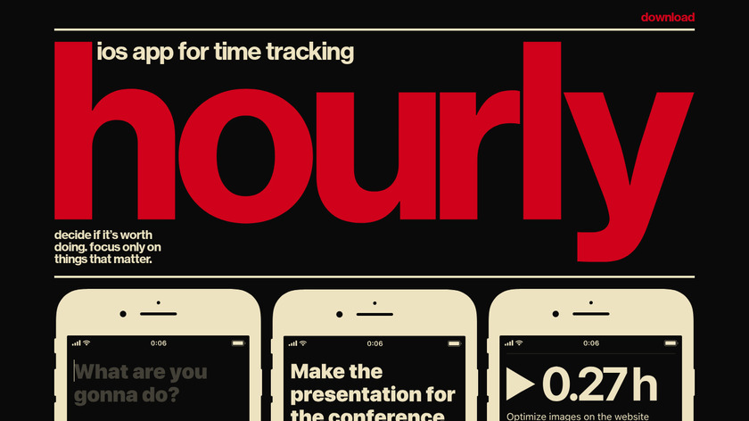 Hourly Landing Page