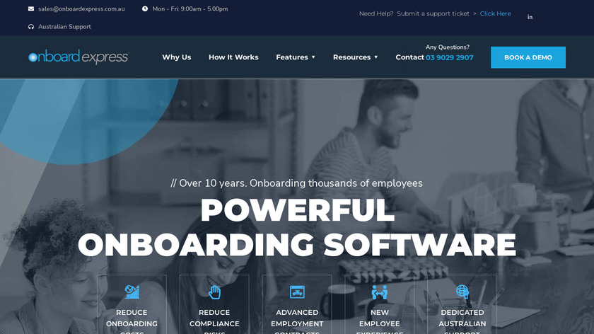 Onboard Express Landing Page