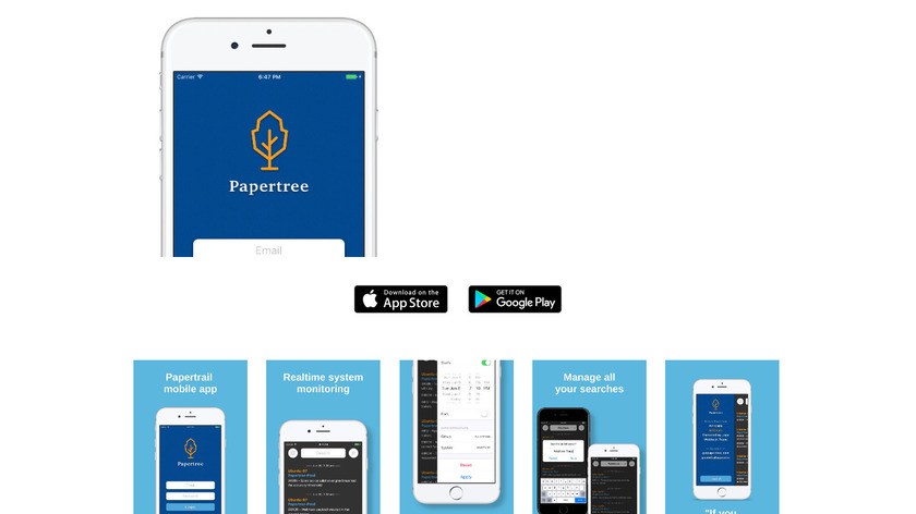 Papertree Landing Page