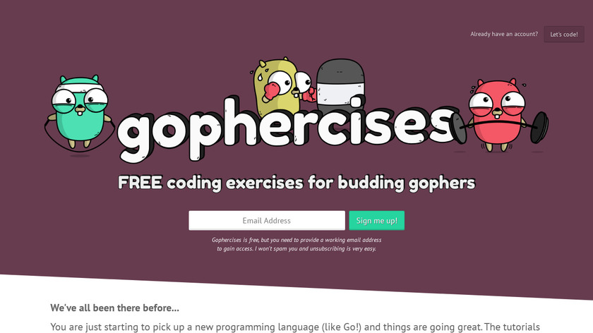 Gophercises Landing Page