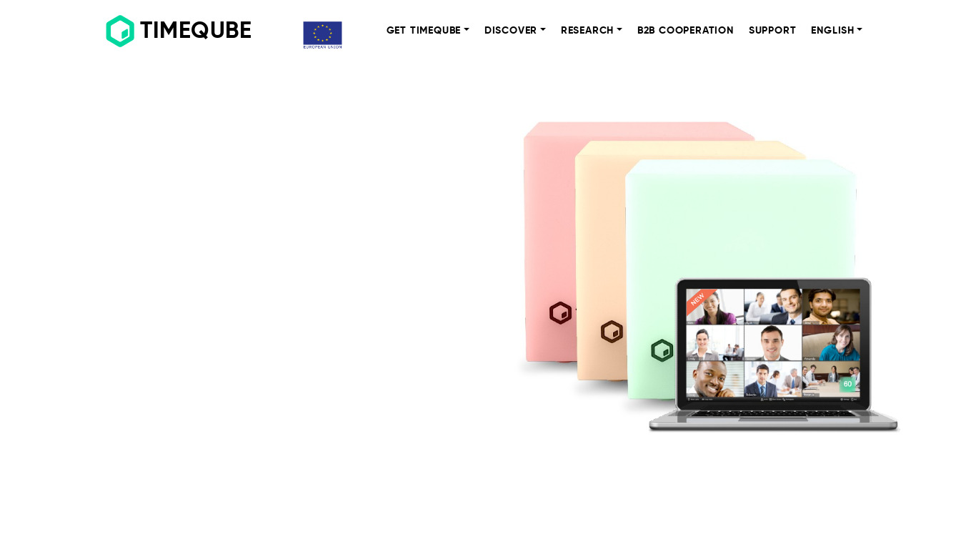 Timeqube Landing page