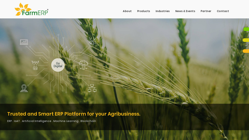 FarmERP Landing Page