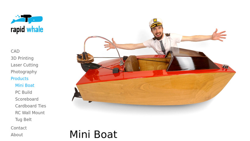 Mini Boat Landing Page