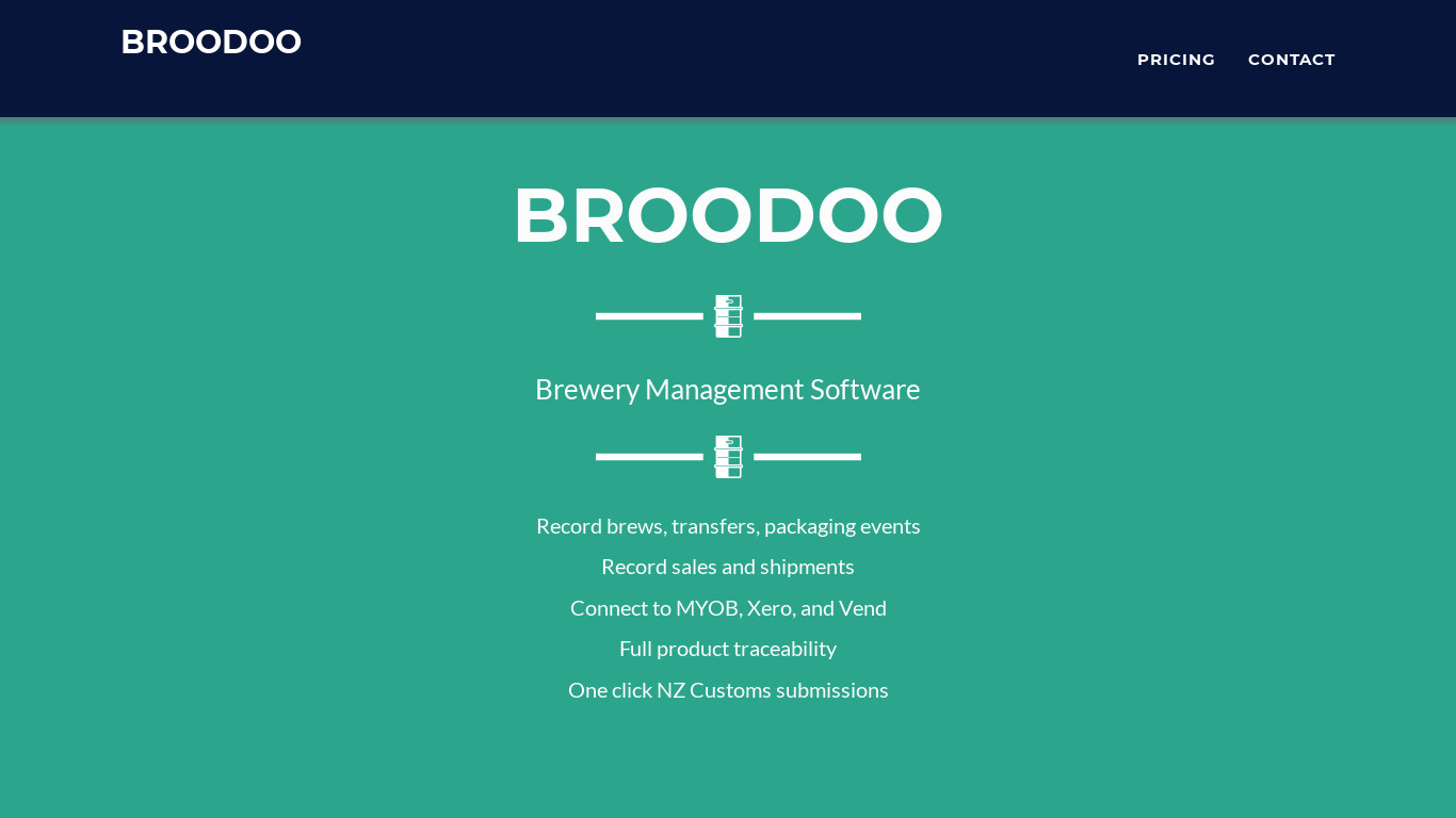 BrooDoo Landing page
