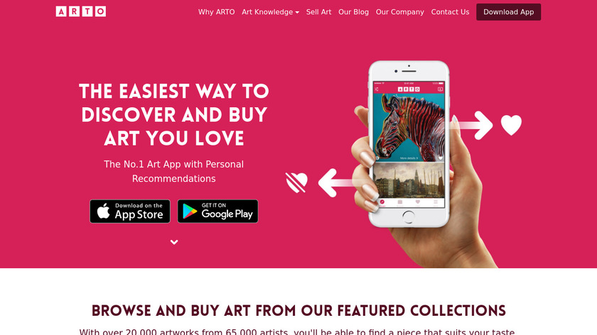ARTO Gallery Landing Page