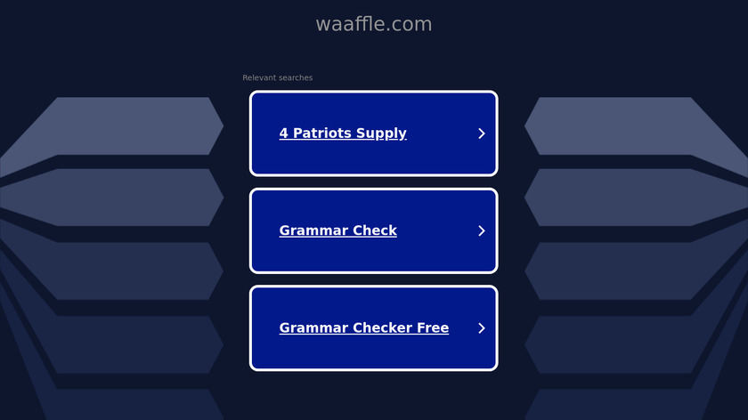Waaffle Landing Page