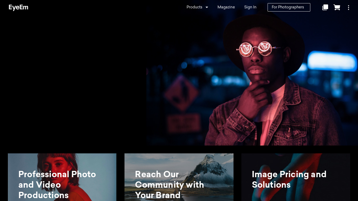 The Roll by EyeEm Landing page