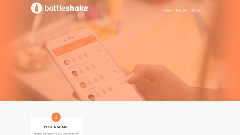 Bottleshake Landing Page