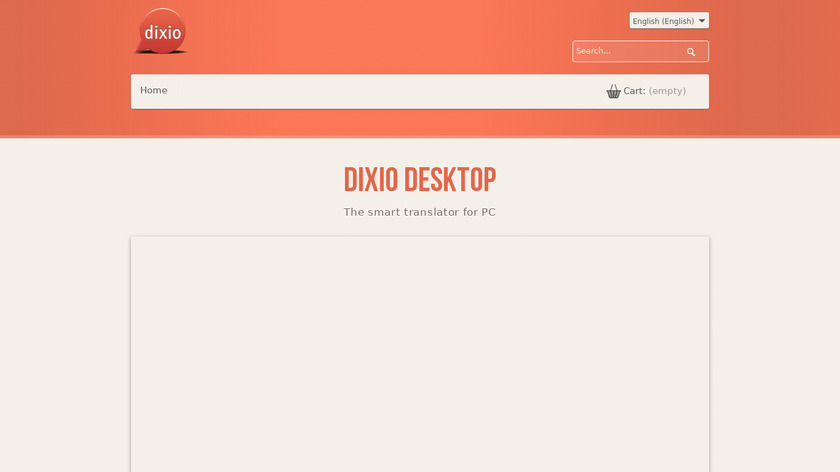 Dixio Landing Page