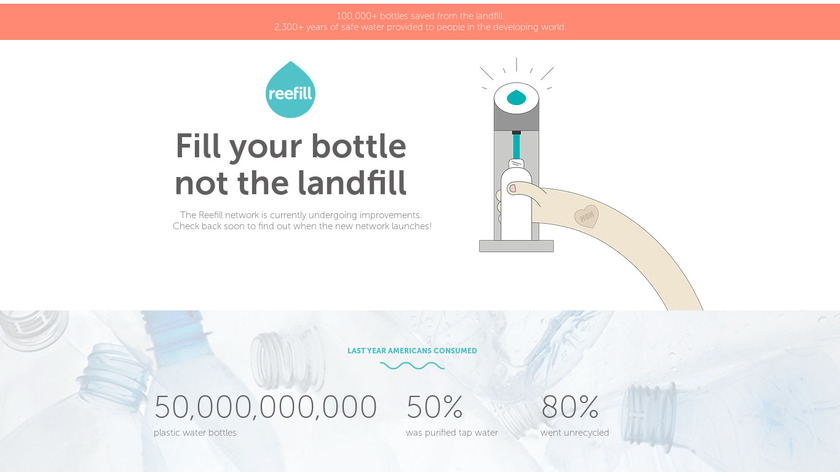 Reefill Landing Page