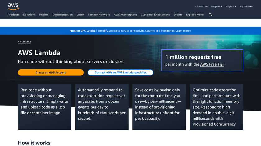 AWS Lambda Landing Page