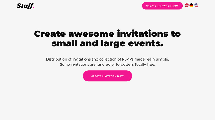 Stuff Landing Page